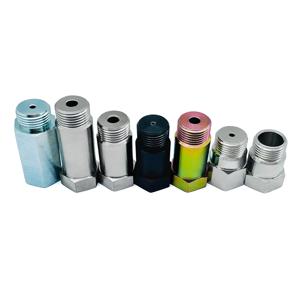 JIAX O2 산소 센서 어댑터 앵글드 스틸 M18x1.5 스페이서 CEL 수정용