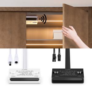 더블 문짝 오픈 컨트롤 모션 센서 스위치, 옷장 캐비닛 LED 스트립 DC 또는 듀폰 인터페이스용, 24V, 12V DC 라이트 스위치