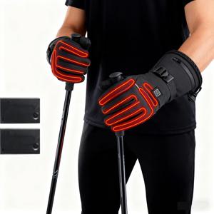 전기 가열 장갑 오토바이 겨울 모토 가열 장갑 따뜻한 방수 충전식 난방 열 장갑 스노모빌용