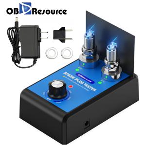 자동차 점화 플러그 테스터 더블 홀 110V 220V 0-6000rpm 점화 플러그 분석기 자동 점화 코일 스파크 테스터 도구 HOTSALE