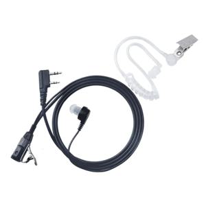 바오펑용 에어 어쿠스틱 튜브 헤드셋, 무전기, K 포트 이어폰, UV-5R 888S 가드 이어버드용 마이크가 있는 PTT, 1