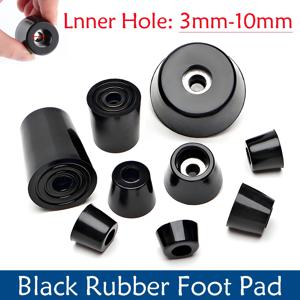2/8/10/50개 블랙 합성 고무 테이블 발 패드 미끄럼 방지 충격 흡수 스탠드 가스켓 포함 박스 스피커 가구 다리 부품