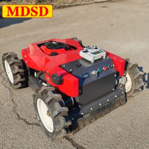 모든 지형용 크롤러 잔디깎이 원격 제어 4행정 가솔린 잔디깎이 (경사지 농장용, 무선 배치, 맞춤 제작 가능)