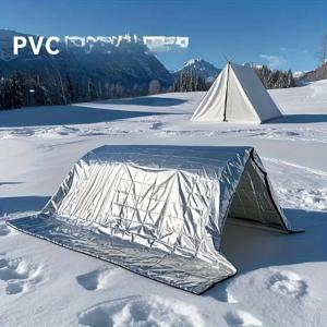 ​ ​ 2개입 비상용 생존 담요 - 160x210cm 캠핑, 하이킹 및 생존을 위한 고강도 단열재 ​