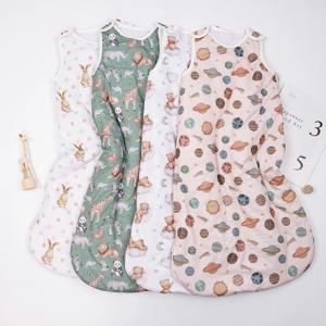 Elinfant 1 Pc 아기 침낭 Polyster Farbic 패션 인쇄 S/M/L 3 크기 통기성 빨 수있는 따뜻한 아기 조끼 침낭