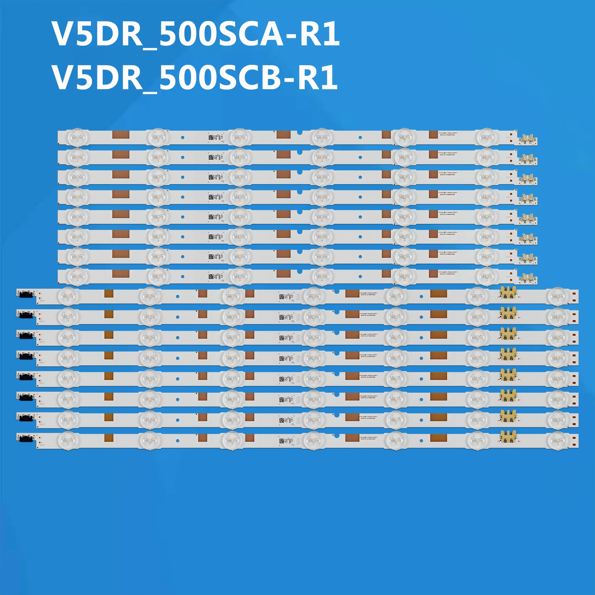 삼성 UE50JU6800 UE50JU6850 UE50JU6800K UA50JS7200 UE50JU6870 UN50JS7200 UE50JS7200 UE50JS7200 UE50JU6872 용 LED 백라이트 스트립, 16 개