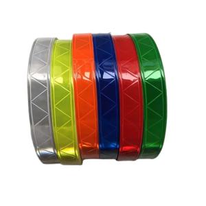 PVC 마이크로 프리즘 반사 PVC 테이프, 야간 경고 안전 봉제 재료, 교통 의류 액세서리, 1 인치