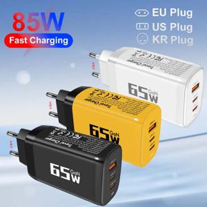 85W GaN USB 유형 C 충전기 QC3.0 빠른 충전 PPS PD 65W 30W iPhone 15 14 Pro MacBook 노트북 Ipad Samsung 용 고속 충전