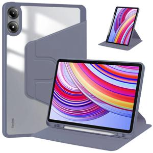 Redmi Pad Pro 케이스 용 360 회전 커버 Redmi Pad Pro Poco Pad 12 1 2024 태블릿 케이스 용 연필 홀더 커버가있는 12.1 인치