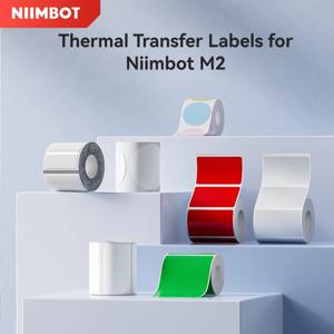 Niimbot M2/M3 프린터 용 열전사 라벨 열전사 리본 홈 오피스 20-50mm 너비 라벨 용지 스티커