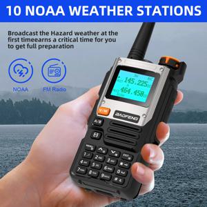 바오펑 UV-K61 다중 대역 무전기 (무선 주파수 복사 기능, 999개 채널, C타입 충전기 포함) |   UHF/VHF, NOAA(미국 해상 관측국) |   UV-5R/U와 호환 가능