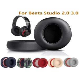 Beats Studio 2 Studio 3 교체용 이어패드 단백질 가죽 및 메모리 폼 헤드폰 이어 커버 이어 패드 쿠션 교체
