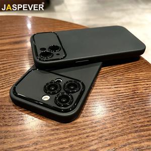 아이폰 16 15 14 13 12 11 Pro Max Plus용 고급 무광택 실리콘 소프트 케이스, 드로잉 라인 솔리드 블랙 화이트 울트라 슬림 커버 쉘