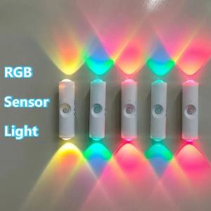 앰비언트 조명 스마트 모션 센서 듀얼 헤드 캣 아이 벽등 침실 거실 복도 계단에 적합