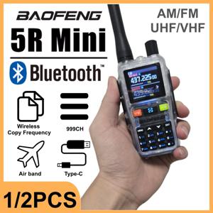 바오펑 UV 5R 미니 무전기 블루투스 프로그래밍 주파수 점멸 타입-C 잭 다채로운 색상 듀얼 PTT 캠핑 햄 라디오