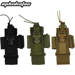 조정 가능한 무선 호출기 전기 거치대 가방, Molle 양방향 라디오 홀스터 가방, 거치대 나일론 워키토키 가방