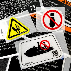 BRP Sea-doo Spark-300 경고 스티커 Seadoo Spark300 제트 스키 반사 방수 액세서리