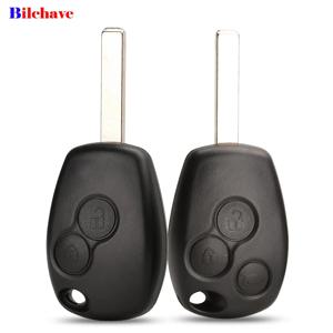 Jingyuqin 2/3 버튼 Renault Dacia Modus Clio 3 Twingo Kangoo 원격 자동차 키 쉘 케이스 Uncut VA2 블레이드 교체