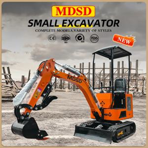 쿠보타 엔진 탑재 고출력 1.8톤 소형 굴삭기, 안정적인 성능과 장시간 작업 가능한 유압식 마이크로 굴삭기