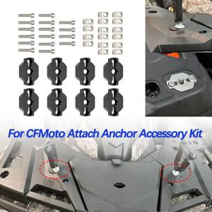 업그레이드 1/4/8 세트 CFMoto CF Moto ATV 및 UTV용 퀵 어태치 앵커 액세서리 키트 블랙 알루미늄 합금