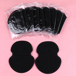50/100개 블랙 땀 패드 일회용 겨드랑이 땀 방지 데오도란트 스티커 부직포 접착식 일회용 여름 패드