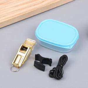 프로페셔널 축구 심판 호루라기 랜야드 박스 포함 큰 소리 플라스틱 호루라기 농구 호루라기 장비