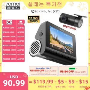 새로운 70mai 대시캠 A810S 4K HDR GPS ADAS 자동 녹화 듀얼 채널 모션 감지 4G LTE 지원 차량용 DVR 70mai A810S 글로벌 버전