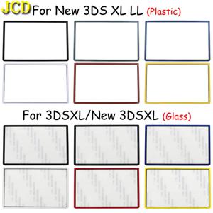 JCD 교체 상단 상단 전면 상단 스크린 프레임 렌즈 커버 LCD 화면 3DS XL LL 새로운 3DSXL 3DSLL 플라스틱 및 유리 렌즈