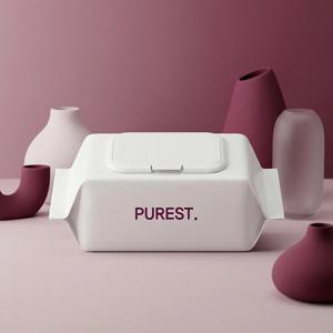 퓨어스트 시그니처 초순수 저자극 엠보싱 아기물티슈 캡형 100매 50평량 5팩