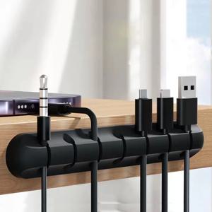 접착 케이블 홀더 클립 데스크탑 USB 충전 케이블 용 코드 관리 와이어 주최자 나이트 스탠드 전원 코드 마우스 케이블