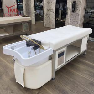 미용실용 수중 순환식 인조가죽 일본식 샴푸대가 있는 풀리딩 살롱 헤어 타이 헤드 트리트먼트