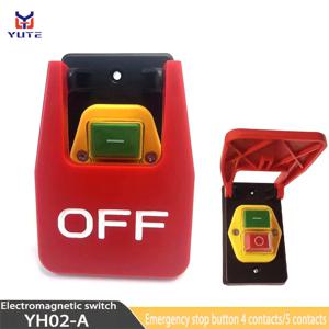 YH02-A/OFF는 선반 패들 스위치, 벤치 드릴/그라인더 KJD17B-16 테이블 톱 전자기 버튼 스위치 16a 250v에 적합합니다.