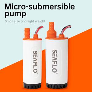 SEAFLO RV 12V 수중 펌프, 마이크로 워터 펌프, 물 탱크, 워터 펌프, DC 휴대용 자동차 장착 소형 수중 펌프