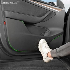 테슬라 모델 Y/3 2021-2025 도어 안티 킥 스티커 모델 Y 주니퍼 토양 방지 매트 사이드 도어 안티 스크래치 보호 스티커