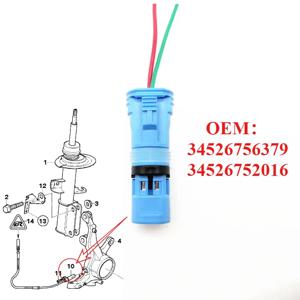 2 핀 ABS 휠 속도 센서 커넥터 BMW X5 E53 E65 E66 730i 740i 745i 750i E60 E63 E64 650i E82 118i 128i F20