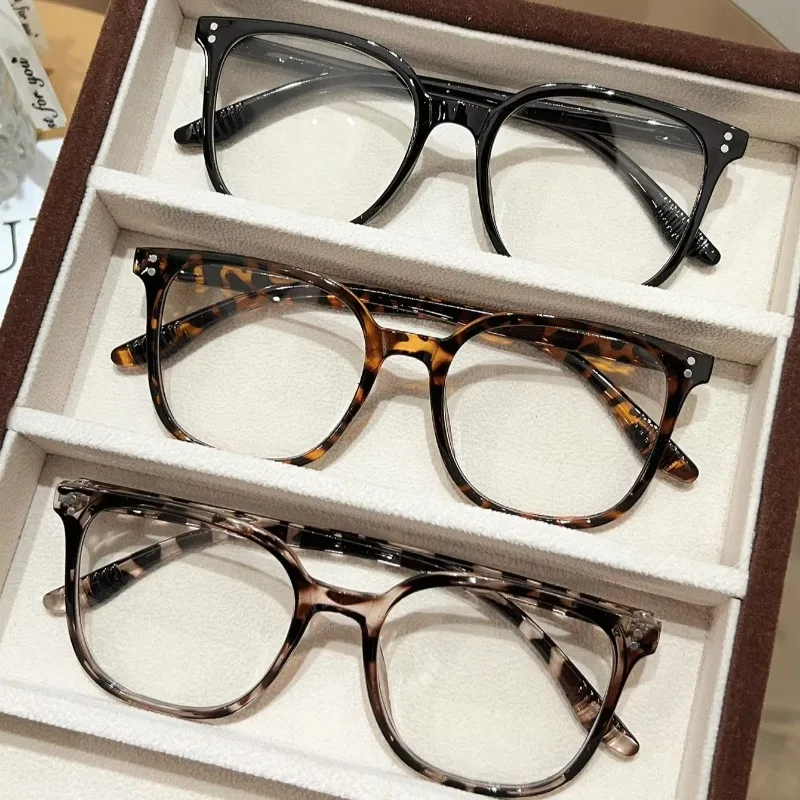 1개/3개/4개/5개/6개 유럽 및 미국 클래식 인기 사각 프레임 안경 세트 남성 및 여성 패션 안경