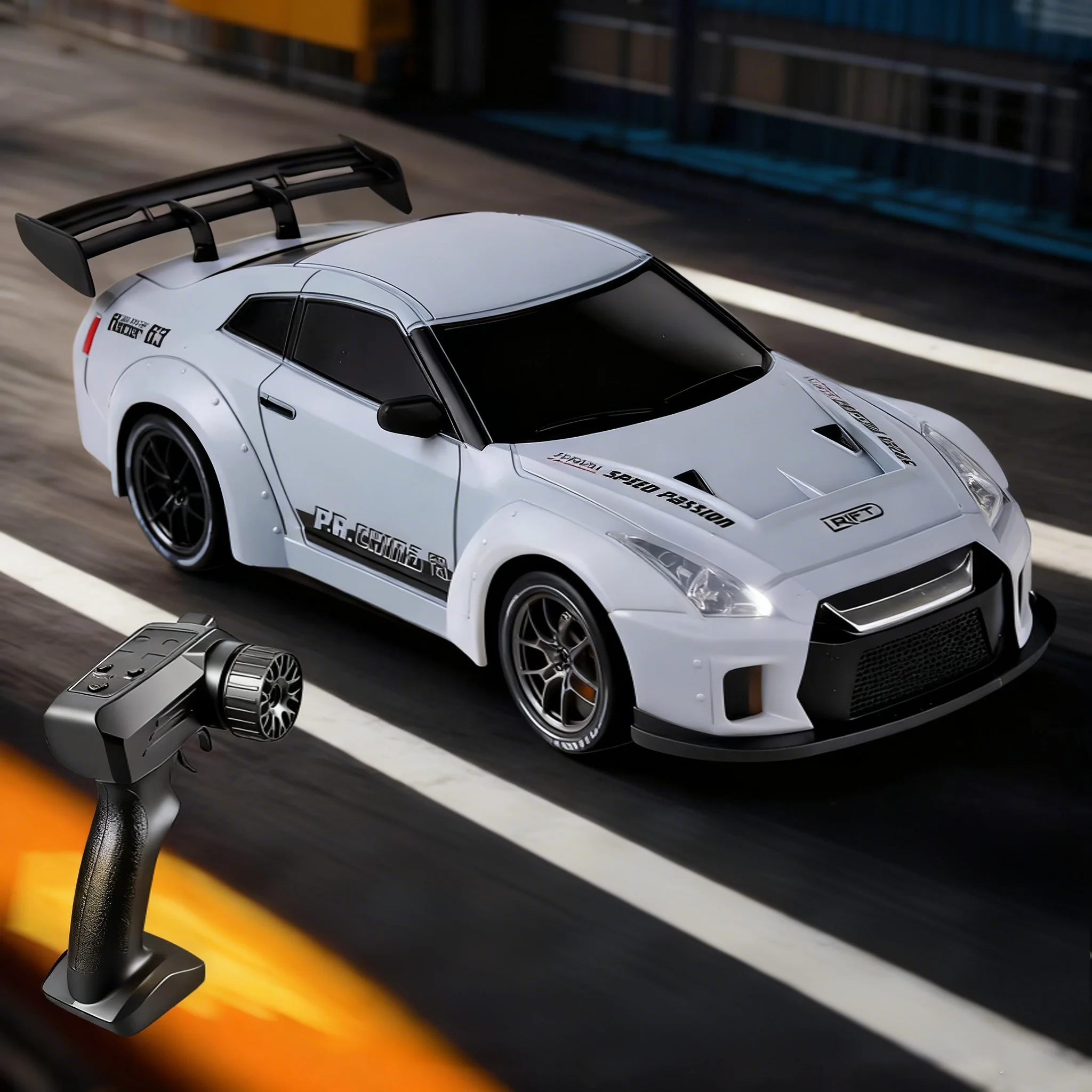 1:24 RC 드리프트 카 2.4G 무선 조종 레이싱카 고속 20km/h 스턴트카 데스크탑 자동차 모델 장난감 어린이 성인 크리스마스 선물