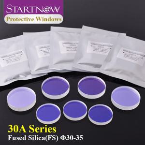 Startnow 30x5mm 렌즈 파이버 레이저 보호 렌즈 34x5mm 8KW 15KW 고출력 1064nm Raytools 커팅 헤드 보호 윈도우 렌즈