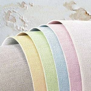 두꺼운 방수 곰팡이 방지 자체 접착 벽지 리넨 일반 색상 거실 침실 스티커 혁신 벽 스티커