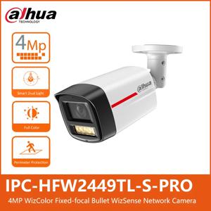 Dahua IPC-HFW2449TL-S-PRO HFW2849TL-S-PRO 4/8MP WizColor 풀 컬러 총알 WizSense 네트워크 보안 카메라 50m 인간 감지