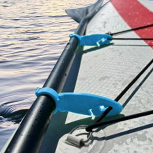 카약용 패들 보드 클립 2개 패들 보드 확장형 고정 클램프 스냅 잠금 카약용 스탠드 업 패들 보드 홀더