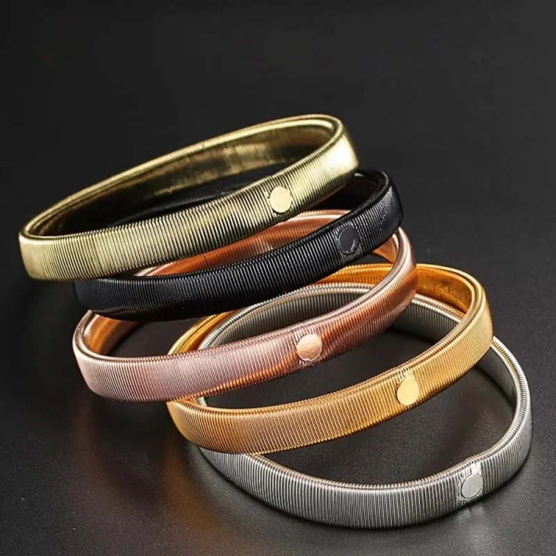 클래식 스타일 1/2개입 미끄럼 방지 탄성 셔츠 소매 홀더 금속 암밴드 밴드 스트레치 가터 여성 남성용 실용적인