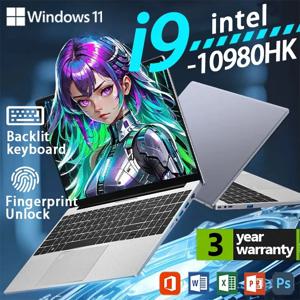 15.6인치 게이밍 노트북 인텔 코어 i9 10980HK 윈도우 11 16GB DDR4 1TB 2TB SSD 사무용 학습용 비즈니스 노트북 PC 게이머 컴퓨터