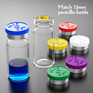 100PCS 필름 오프 캡 의료용 바이알 캡 알루미늄 캡 의료용 병 뚜껑 OD 13mm 직경 전체 알루미늄 캡 유리 캡