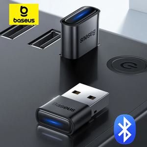 Baseus USB 블루투스 어댑터 블루투스 5.1 음악 오디오 수신기 송신기 PC 스피커 노트북 무선 마우스 USB 송신기