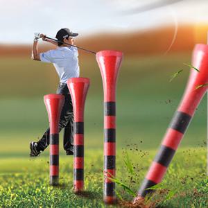 100 개/갑 전문 대나무 골프 티 나무 티보다 5x 강한 빨간색 흰색 연습 게임 볼 티 아이언 드라이버 하이브리드