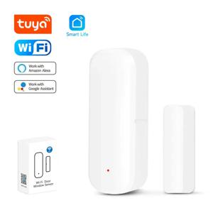 iHseno Tuya WiFi 도어 센서 창문 센서 스마트 홈 WiFi 도어 감지기 SmartLife APP Alexa 및 구글 어시스턴트용 원격 제어