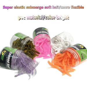 병 리라 서브베이트 소프트 미끼, 플라잉 말벌, 푸파 핀테일, 구더기, 뱀, 롱 캐스트 미끼, 6cm, 1.2g