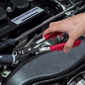 1개 신제품 클램프 풀러 잠금식 자동차 호스 클램프 플라이어 물 파이프 호스 플랫 밴드 링 타입 도구 정원용 자동차 제거 도구