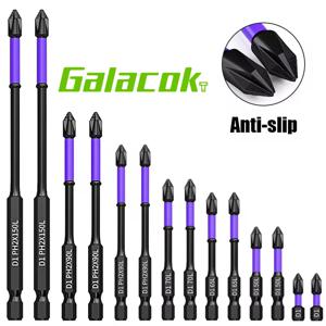 자기 충격 필립스 비트 미끄럼 방지 긴 스크루드라이버 비트 세트 전원 드릴링용 육각 섕크 크로스 임팩트 드라이버 비트